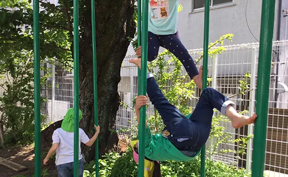 豊島区の雑司ヶ谷幼稚園｜文京区 新宿区の園庭の遊具2