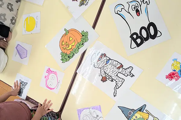 豊島区の雑司ヶ谷幼稚園の2025年10月22日の様子